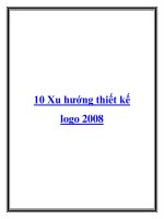 10 Xu hướng thiết kế logo 2008 doc