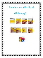 Làm hoa vải siêu tốc và dễ thương! pdf