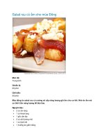 Salad rau củ ấm cho mùa Đông docx