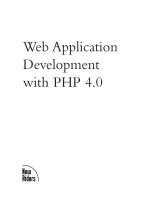 Web Application Development with PHP 4.0 pdf