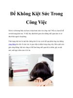 Để Không Kiệt Sức Trong Công Việc potx