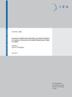 Incentives of Retirement Transition for Elderly Workers: An Analysis of Actual and Simulated Replacement Rates in Ireland ppt
