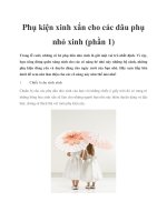 Phụ kiện xinh xắn cho các dâu phụ nhỏ xinh (phần 1) doc