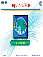 Bài 11. KHÍ QUYỂN. SỰ PHÂN BỐ NHIỆT ĐỘ KHÔNG KHÍ TRÊN TRÁI ĐẤT ppt