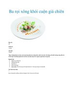 Ba rọi xông khói cuộn giá chiên pot