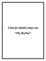 Chuyện thành công của “Mẹ Barbie” docx
