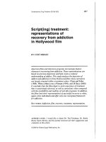 Script(ing) treatment: representations of recovery from addiction in Hollywood film doc