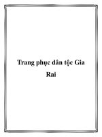 Trang phục dân tộc Gia Rai docx