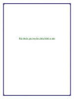 Bài thuốc gia truyền chữa bệnh u não docx