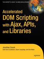 apress accelerated dom scripting with ajax, apis and libraries (2007)
