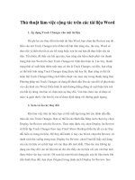 Thủ thuật làm việc cộng tác trên các tài liệu Word docx