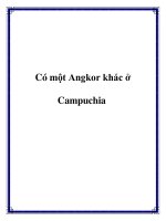 Có một Angkor khác ở Campuchia pot