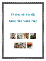Tổ chức một bữa tiệc Giáng Sinh hoành tráng pot