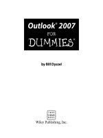 microsoft office outlook 2007 for dummies