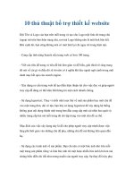 10 thủ thuật bổ trợ thiết kế website docx