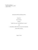 The Economic Outlook and Monetary Policy docx