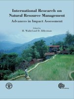 INTERNATIONAL RESEARCH ON NATURAL RESOURCE MANAGEMENT: ADVANCES IN IMPACT ASSESSMENT docx