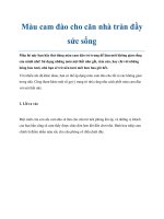 Màu cam đào cho căn nhà tràn đầy sức sống doc