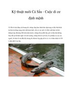 Kỹ thuật nuôi Cá Sấu - Cuộc di cư định mệnh potx