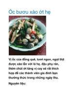 Ốc bươu xào ớt hẹ docx