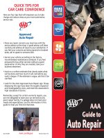 QUICK TIPS FOR CAR CARE CONFIDENCE pptx