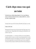 Cách chọn mua rau quả an toàn doc