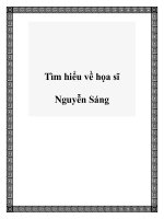 Tìm hiểu về họa sĩ Nguyễn Sáng doc