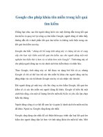 Google cho phép khóa tên miền trong kết quả tìm kiếm docx