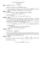 Đề Thi Thử Đại Học Khối A, A1, B, D Toán 2013 - Phần 23 - Đề 6 pdf