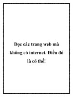 Đọc các trang web mà không có internet doc