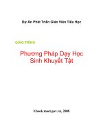 Giáo trình Phương Pháp Dạy Học Sinh Khuyết Tật doc