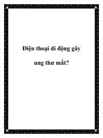 Điện thoại di động gây ung thư mắt? ppt