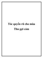 Tóc quyến rũ cho mùa Thu gợi cảm potx