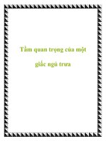 Tầm quan trọng của một giấc ngủ trưa pptx