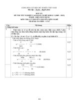 đáp án đề thi lí thuyết tốt nghiệp khóa 3 - điện dân dụng - mã đề thi ddd - lt (47)