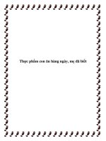 Thực phẩm con ăn hàng ngày, mẹ đã biết pptx