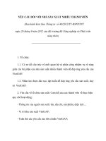 MẪU YÊU CẦU ĐỐI VỚI NHÀ SẢN XUẤT NHIỀU THÀNH VIÊN doc