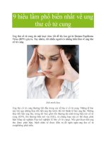 9 hiểu lầm phổ biến nhất về ung thư cổ tử cung docx