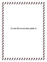 21 cách dỗ con nín khóc (phần 2) pot