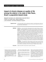 Impact of chronic disease on quality of life among the elderly in the state of São Paulo, Brazil: a population-based study pptx