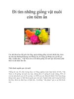 Đi tìm những giống vật nuôi còn tiềm ẩn pptx