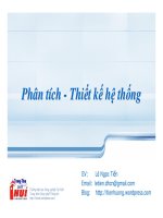 Phân tích - Thiết kế hệ thống docx