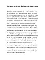 Cần cái nhìn chuẩn xác về kế toán viên chuyên nghiệp docx