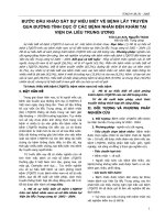 BƯỚC ĐẦU KHẢO SÁT SỰ HIỂU BIẾT VỀ BỆNH LÂY TRUYỀN QUA ĐƯỜNG TÌNH DỤC Ở CÁC BỆNH NHÂN ĐẾN KHÁM TẠI VIỆN DA LIỄU TRUNG ƯƠNG pot