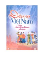Dân ca Việt Nam.Những làn điệu dân ca phổ biến ppt