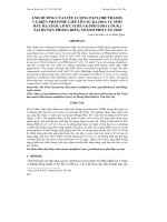 ẢNH HƯỞNG CỦA LIỀU LƯỢNG PACLOBUTRAZOL VÀ BIỆN PHÁP PHỦ LIẾP LÊN SỰ RA HOA VỤ SỚM DÂU HẠ CHÂU (BACCAUREA RAMIFLORA LOUR.) TẠI HUYỆN PHONG ĐIỀN, THÀNH PHỐ CẦN THƠ ppt