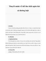 Thuyết minh về thể thơ thất ngôn bát cú đường luật potx