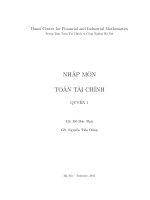 Nhập môn toán tài chính doc