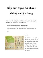 Gấp hộp đựng đồ nhanh chóng và tiện dụng pptx
