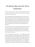 Lãi suất huy động vượt trần, vẫn do thanh khoản pot